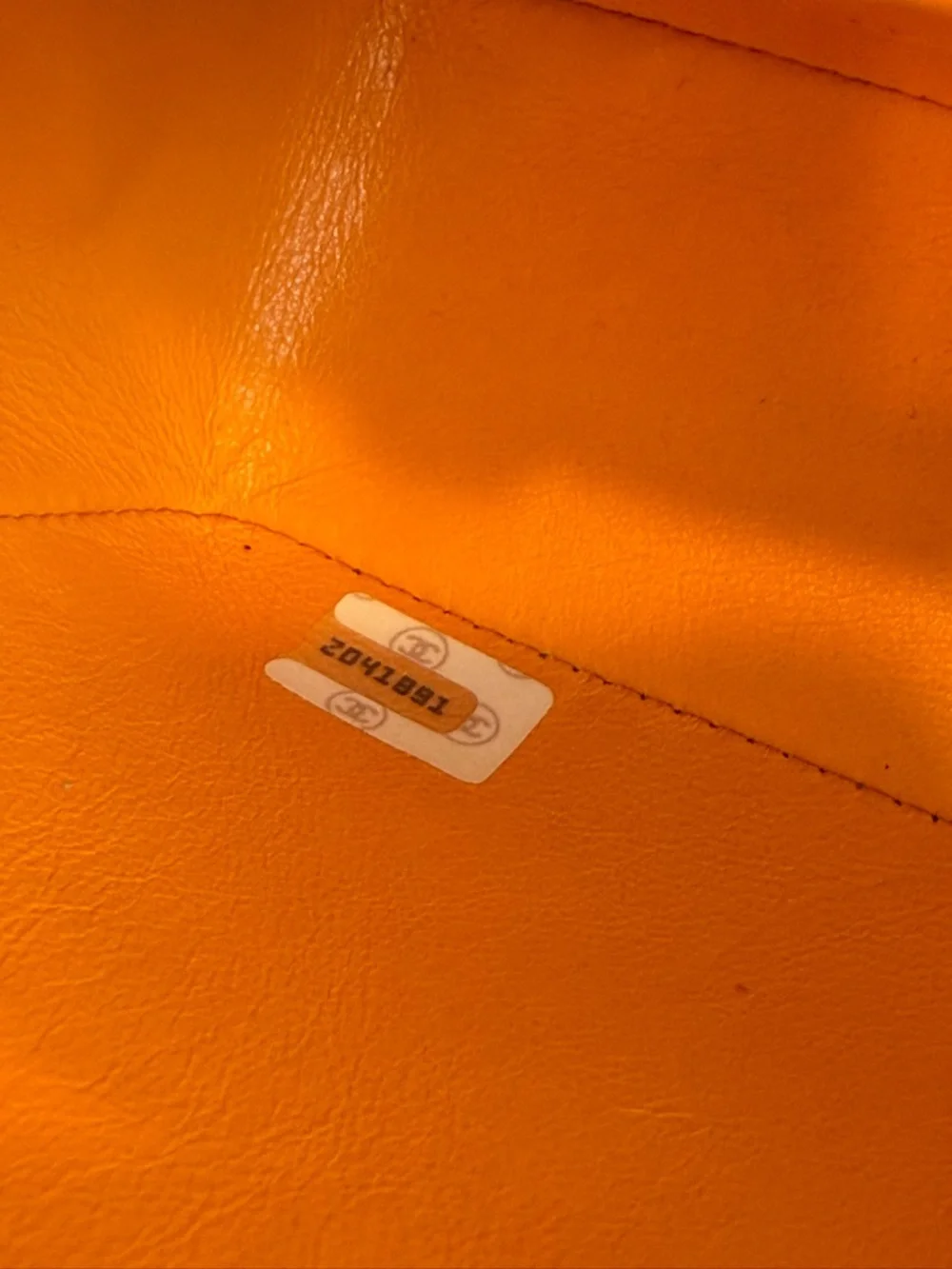 CHANEL Vintage Orange Denim Timeless Classic Medium Flap with 24K Gold Hardware - Picture 3 of 12